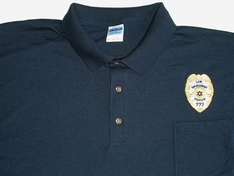 Golf Shirt with Pocket / Embroidered Badge XXL and XXXL – Chaplain ...